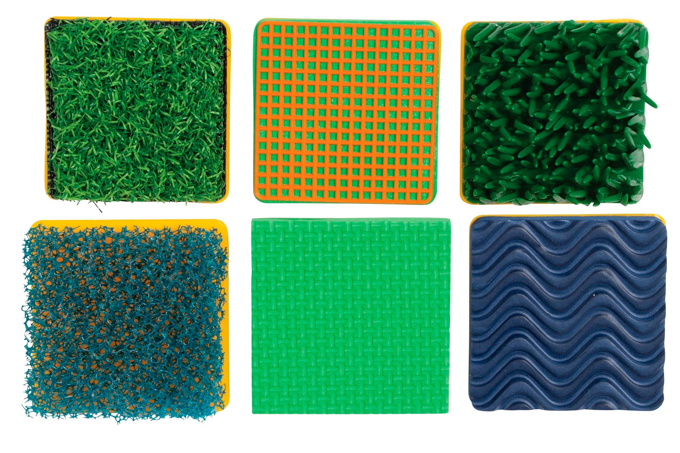 Ready2Learn Assorted Pattern Textured Stamps, 2-3/8 x 2-3/8 Inches, Set of 6 408851